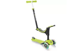 Скутер Globber Go up sporty plus lights 5 в 1 зеленый с подсветкой (642-106) - Фото
