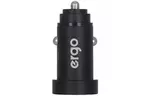 Зарядное устройство Ergo ECC-224 Mini 2.4A 2xUSB Car Charger (Black) (EСC-224 Mini (B))