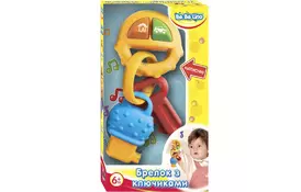 Розвиваюча іграшка BeBeLino Брелок з ключиками жовтий (57049-3) - Фото