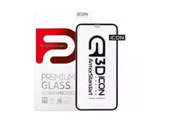 Стекло защитное Armorstandart Icon 3D Apple iPhone 12 Pro Max Black (ARM57194) - Фото