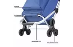 Сумка-тележка ShoppingCruiser Stairs Climber 40 л Blue (928363)