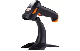 Сканер штрих-кода Supoin SK2201, 1D, USB, black, с подставкой (SK2201 Kits) - Фото