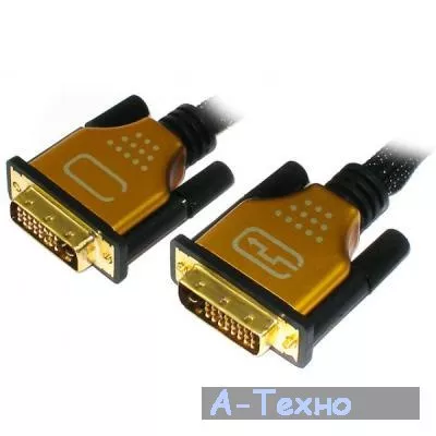 Кабель мультимедийный DVI to DVI 24+1pin, 3.0m Viewcon (VD 100-3m.) - Фото 1