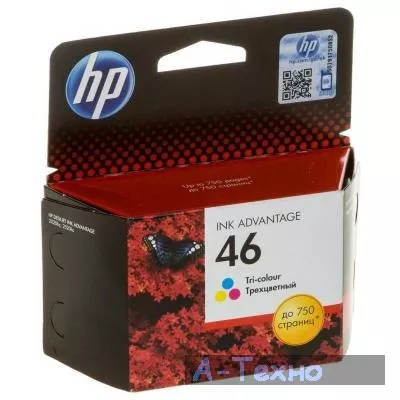 Картридж HP DJ No. 46 Ultra Ink Advantage Color (CZ638AE) - Фото 1