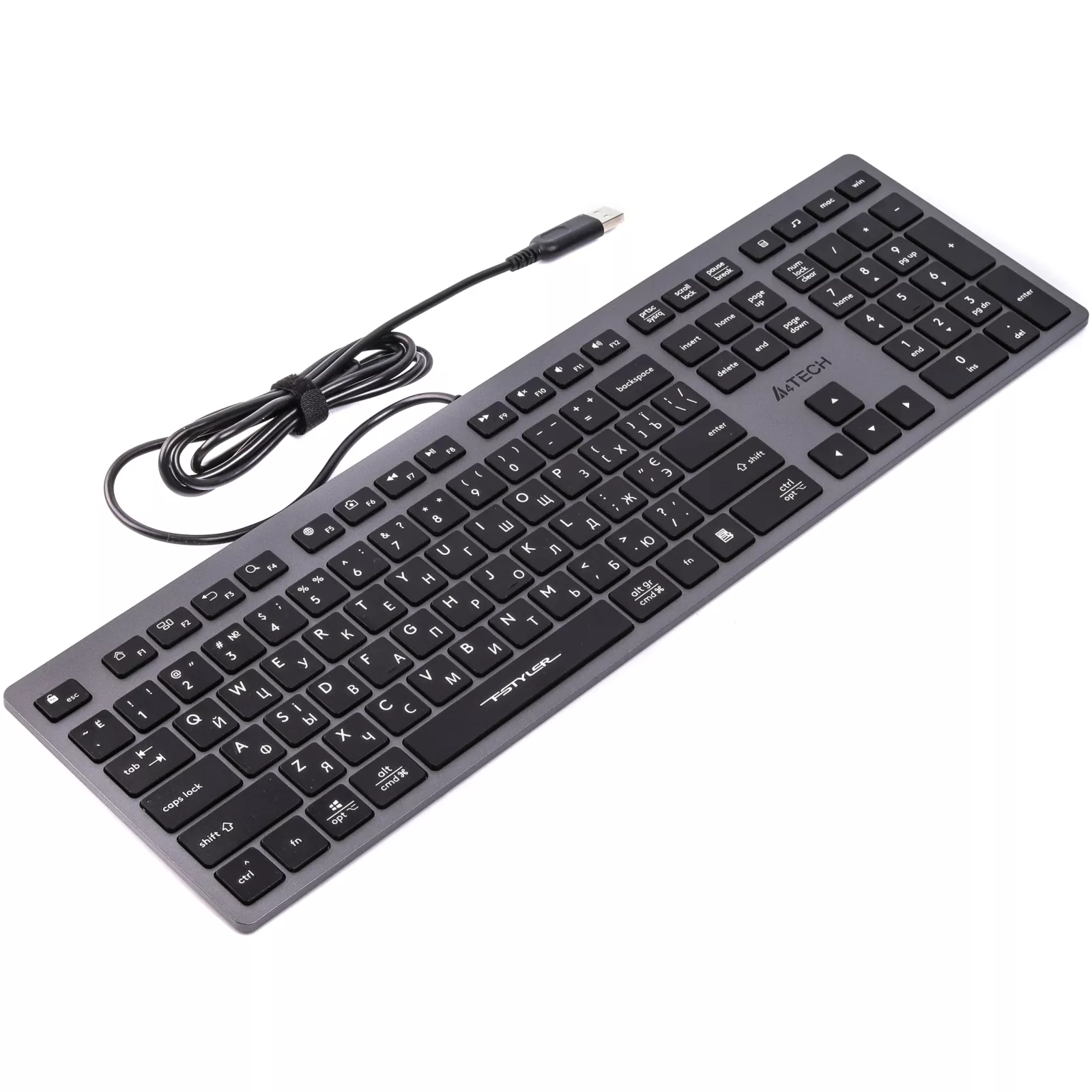 Клавиатура A4Tech FX-50 USB Grey - Фото 4 Клавиатура A4Tech FX-50 USB Grey - Фото 4