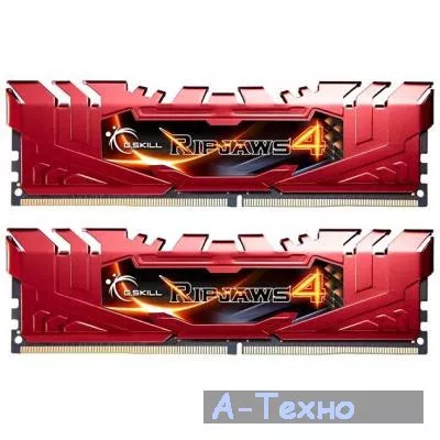 Модуль памяти для компьютера DDR-4 8GB (2x4GB) 2400 MHz Ripjaws 4 G.Skill (F4-2400C15D-8GRR) - Фото 1