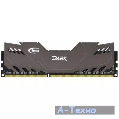 Модуль памяти для компьютера DDR3 8GB 1600 MHz Dark Series Gray Team (TDGED38G1600HC10A01) - Фото 1