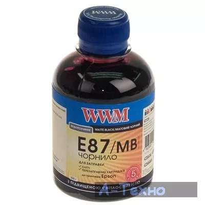 Чернила WWM EPSON St Photo R1900/2000 MatteBlack (E87/MB) - Фото 1