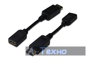 Переходник DisplayPort to HDMI DIGITUS (AK-340408-001-S) - Фото 1