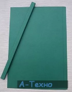 Канал 10 мм с верхней и нижней обложкой А4, зеленый - Фото 1