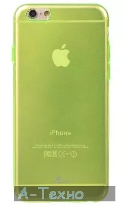 Чехол для моб. телефона Avatti Mela Ultra Thin TPU iPhone 6 green (154089) - Фото 1