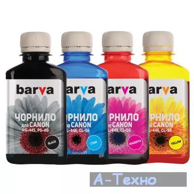 Чернила BARVA CANON PG-445BL + CL-446 C/M/Y 4х180г (CPG445-180-MP) - Фото 1