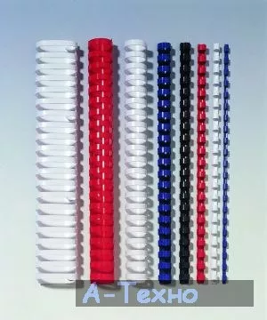 Пружины пластиковые 32 мм, белые (можно выбрать любой цвет) (50 шт.) (уп.) 43751 - Фото 1
