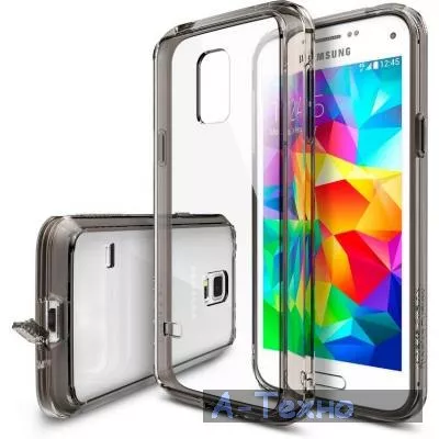 Чехол для моб. телефона Ringke Fusion для Samsung Galaxy S5 mini (Smoke Black) (550678) - Фото 1