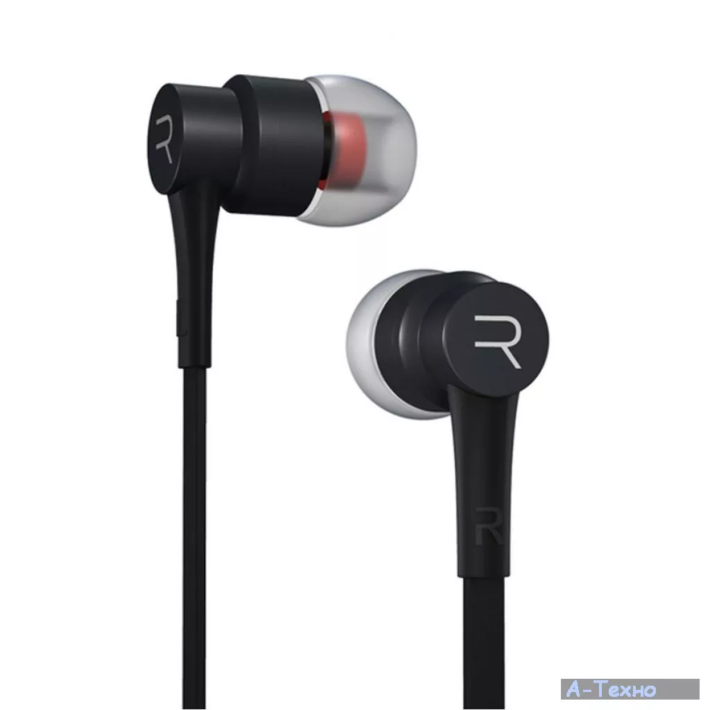 Наушники HF RM-535 Black (mic + button call answering) Remax (42301) - Фото 1
