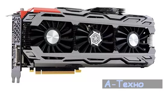 Видеокарта Inno3D GeForce GTX1070 8192Mb iChill HerculeZ X4 (C107V4-1SDN-P5DNX) - Фото 1