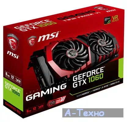 Видеокарта MSI GeForce GTX 1060 6GB Gaming (GF_GTX_1060_GAMING_6G) - Фото 6
