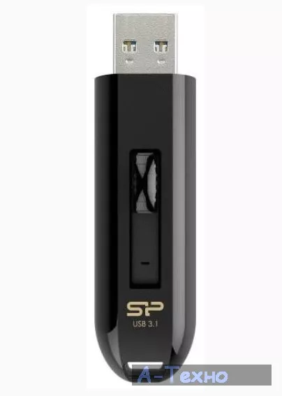 USB флеш накопитель Silicon Power 128GB Blaze B21 Black USB 3.1 (SP128GBUF3B21V1K) - Фото 1