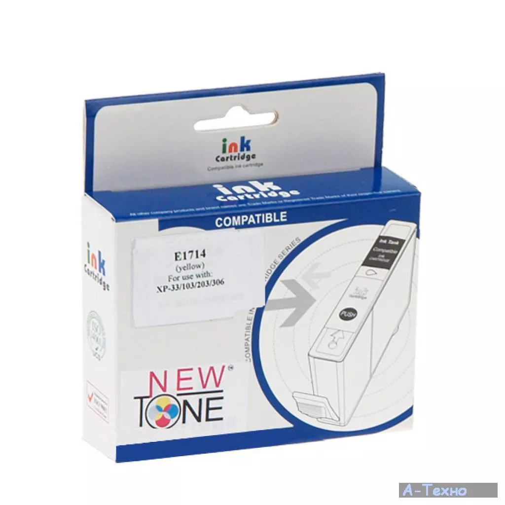 Картридж NewTone для Epson №17XL Yellow, XP-103/XP-203/XP-207 (T1714) - Фото 1