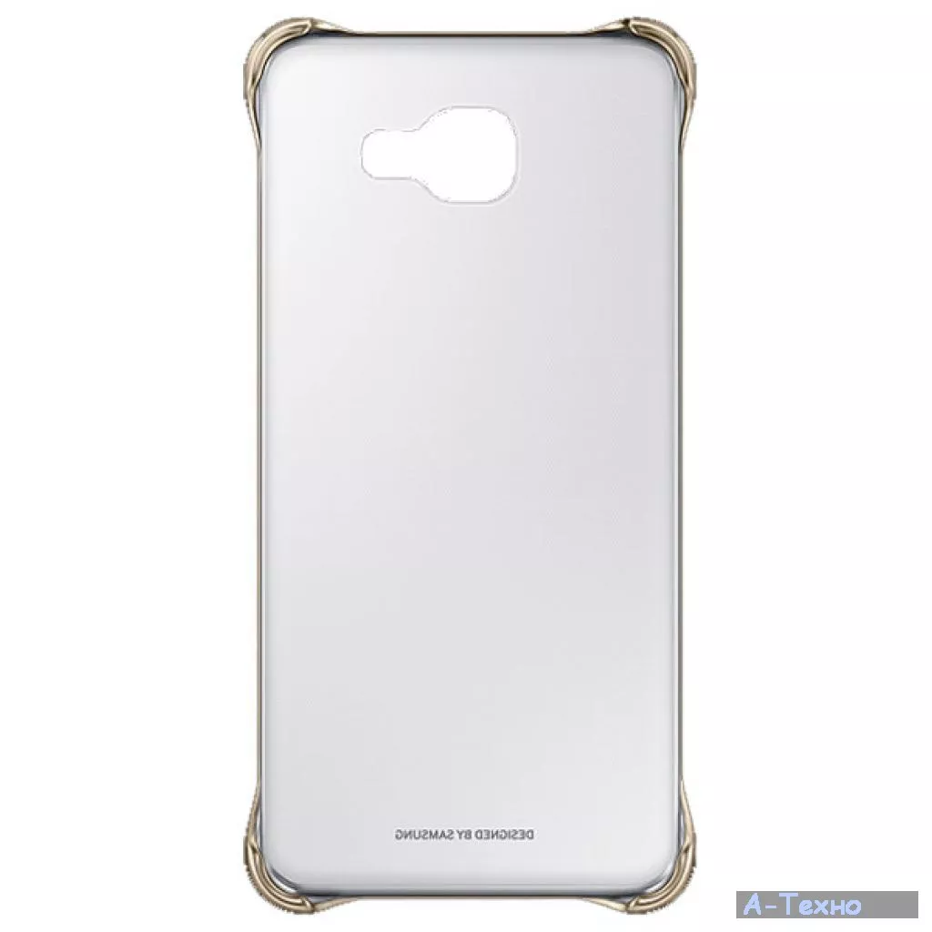 Чехол для моб. телефона Samsung для A7 2016/A710 - Clear Cover (Gold) (EF-QA710CFEGRU) - Фото 1