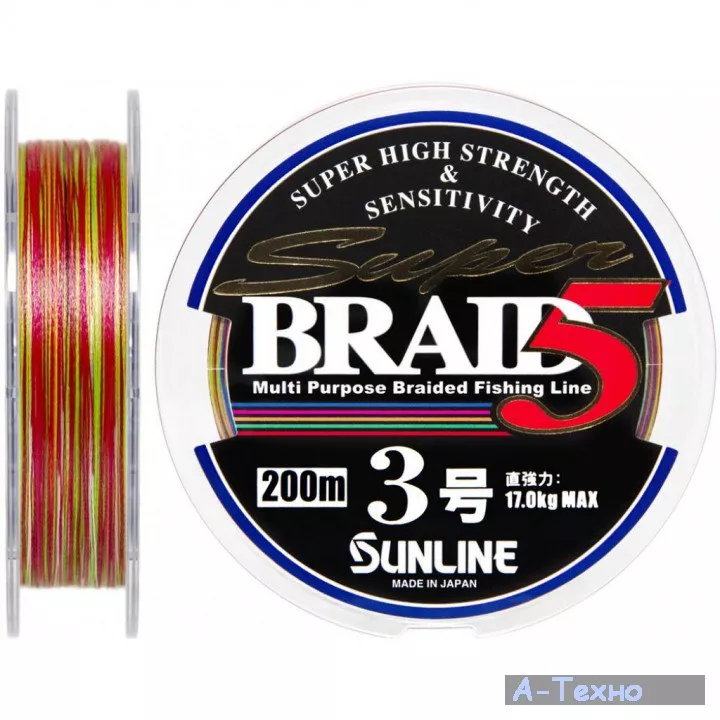 Шнур Sunline Super Braid 5 200m #1.2/0.185мм 7.1кг (1658.05.85) - Фото 1