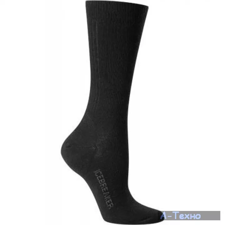 Термоноски Icebreaker Life UltraLight Crew WMN black S (101 301 001 S) - Фото 1