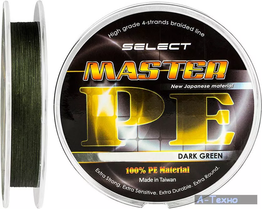 Шнур Select Master PE 100m 0.20мм 24кг (1870.01.47) - Фото 1