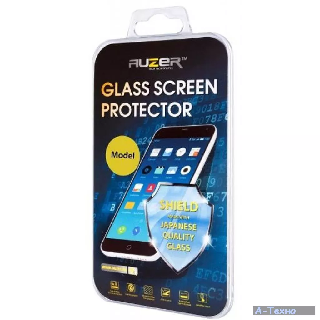 Стекло защитное AUZER для Samsung A7 (2017) Full Cover Black (AG-SA720BFC) - Фото 1