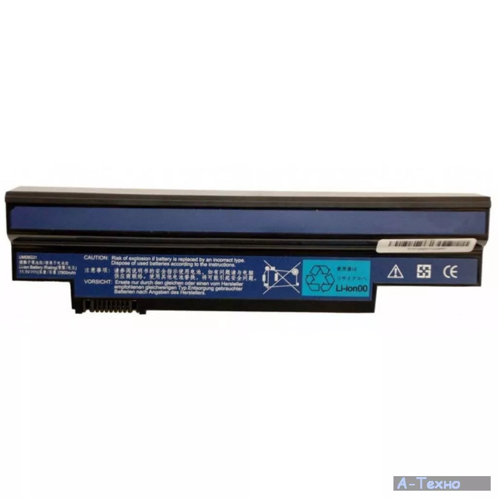 Аккумулятор для ноутбука Alsoft Acer UM09G31 7800mAh 9cell 11.1V Li-ion (A41540) - Фото 1