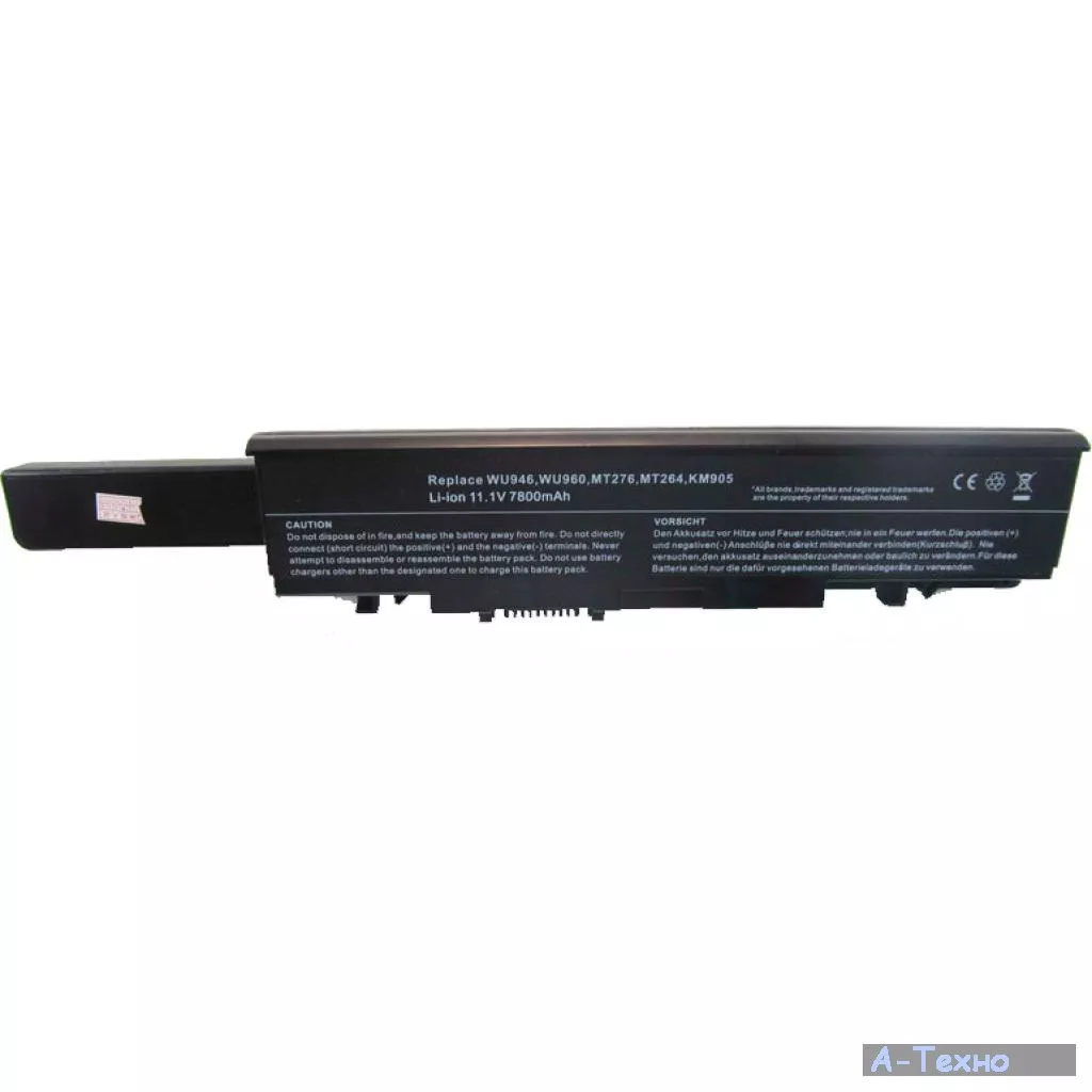 Аккумулятор для ноутбука Alsoft Dell Studio 1535 WU946 7800mAh 9cell 11.1V Li-ion (A41088) - Фото 1