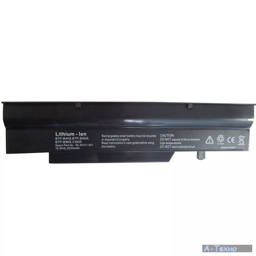 Аккумулятор для ноутбука Alsoft Fujitsu Amilo V3405 BTP-BAK8 5200mAh 6cell 11.1V Li-ion (A41436) - Фото 1