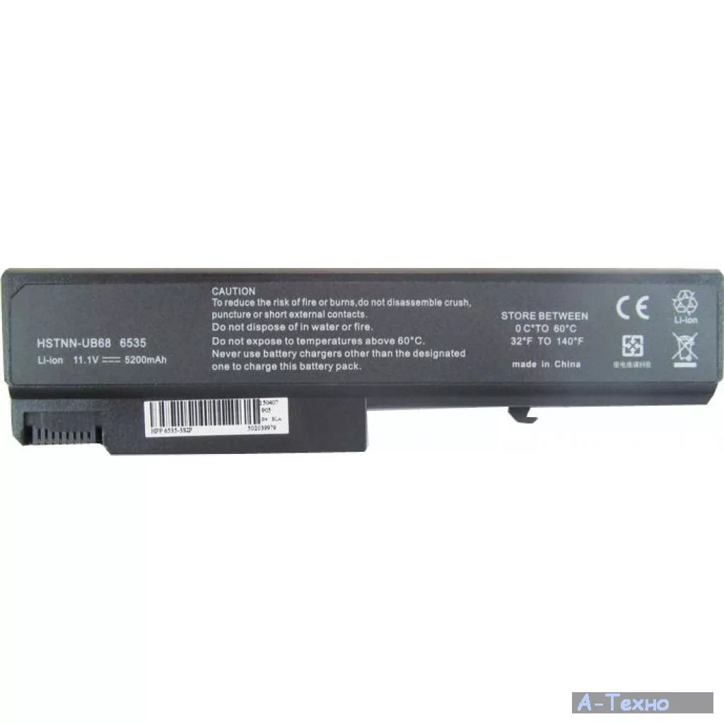 Аккумулятор для ноутбука Alsoft HP ProBook 6530b KU531AA 5200mAh 6cell 10.8V Li-ion (A41430) - Фото 1