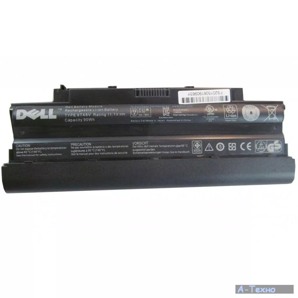 Аккумулятор для ноутбука Dell Dell Inspiron 13R J1KND 8100mAh (90Wh) 9cell 11.1V Li-ion (A41896) - Фото 1
