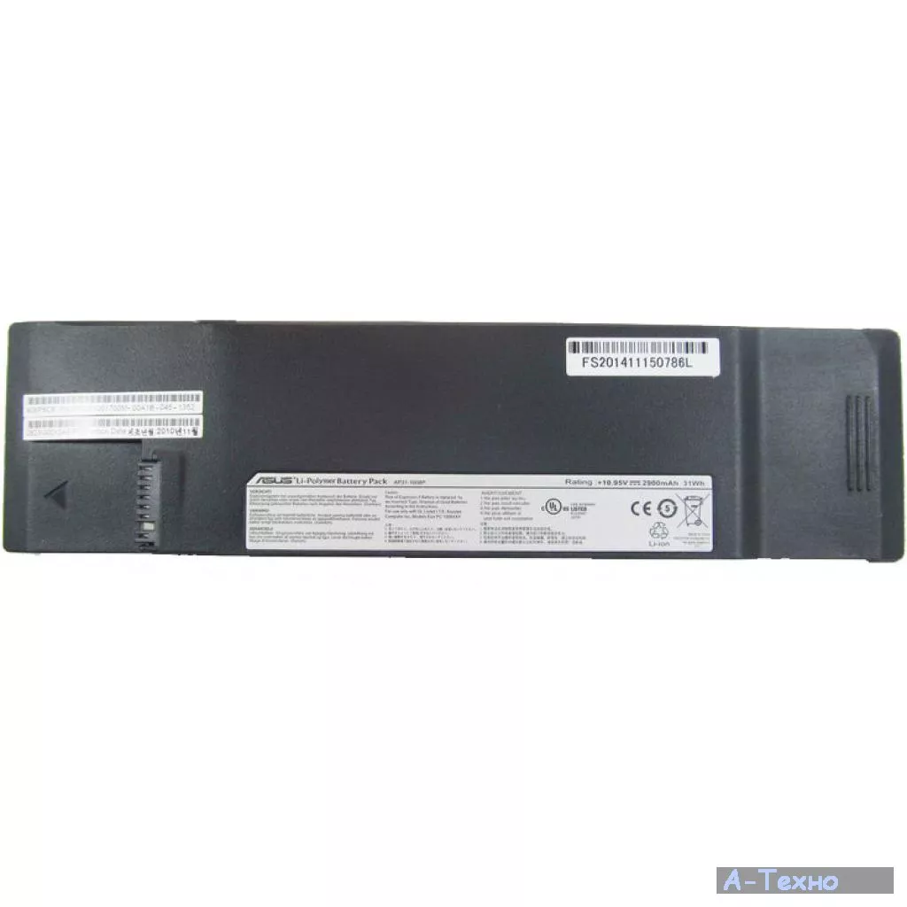 Аккумулятор для ноутбука ASUS Asus AP31-1008P 31Wh (2900mAh) 3cell 10.95V Li-ion (A41911) - Фото 1