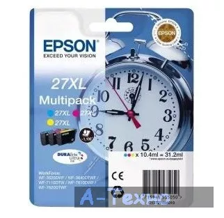 Картридж струйный EPSON WF-7620 Bundle, C,M,Y XL, 1100 стр new (C13T27154022) - Фото 2