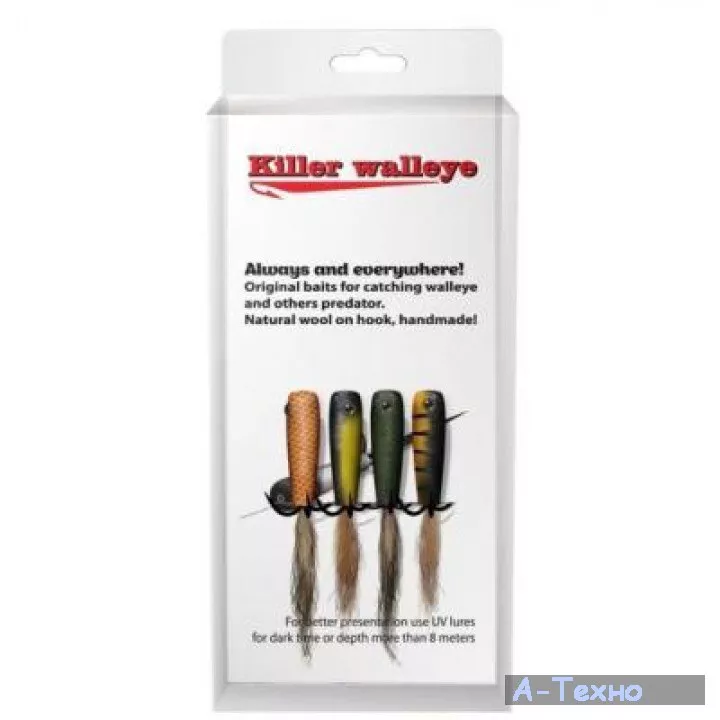 Рыболовная приманка Killer Walleye Clasic Color, 4pcs in set (12725) - Фото 1