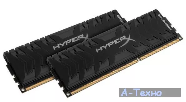 Модуль памяти для компьютера DDR4 16GB (2x8GB) 2400 MHz HyperX Predator Kingston (HX424C12PB3K2/16) - Фото 1