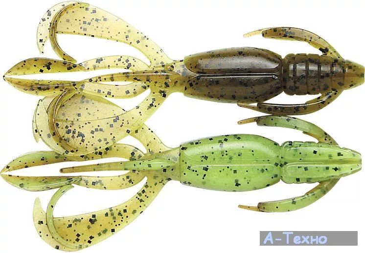 Силикон рыболовный Keitech Crazy Flapper 4.4" 401 Green Pumpkin PP. Chart. (1551.04.40) - Фото 1