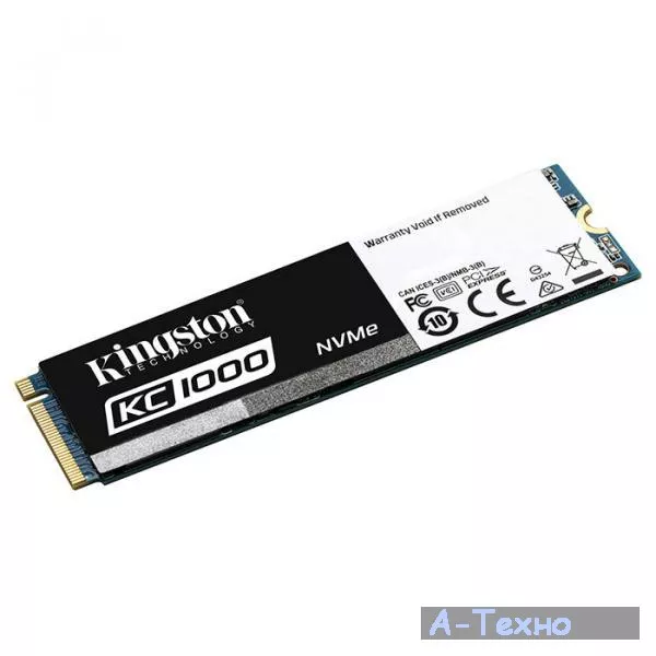 Накопитель SSD M.2 2280 960GB Kingston (SKC1000/960G) - Фото 1
