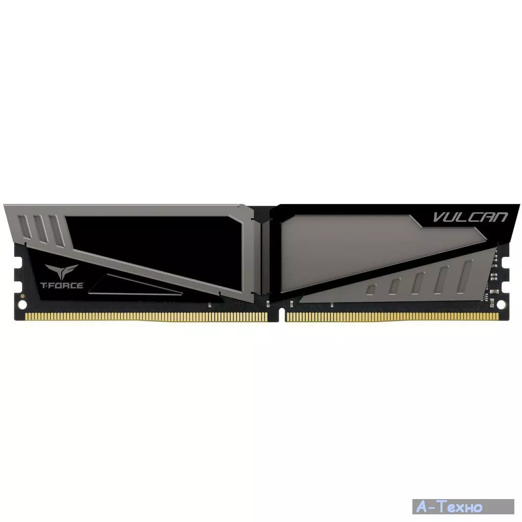 Модуль памяти для компьютера DDR4 16GB 2400 MHz T-Force Vulcan Gray Team (TLGD416G2400HC15B01) - Фото 1