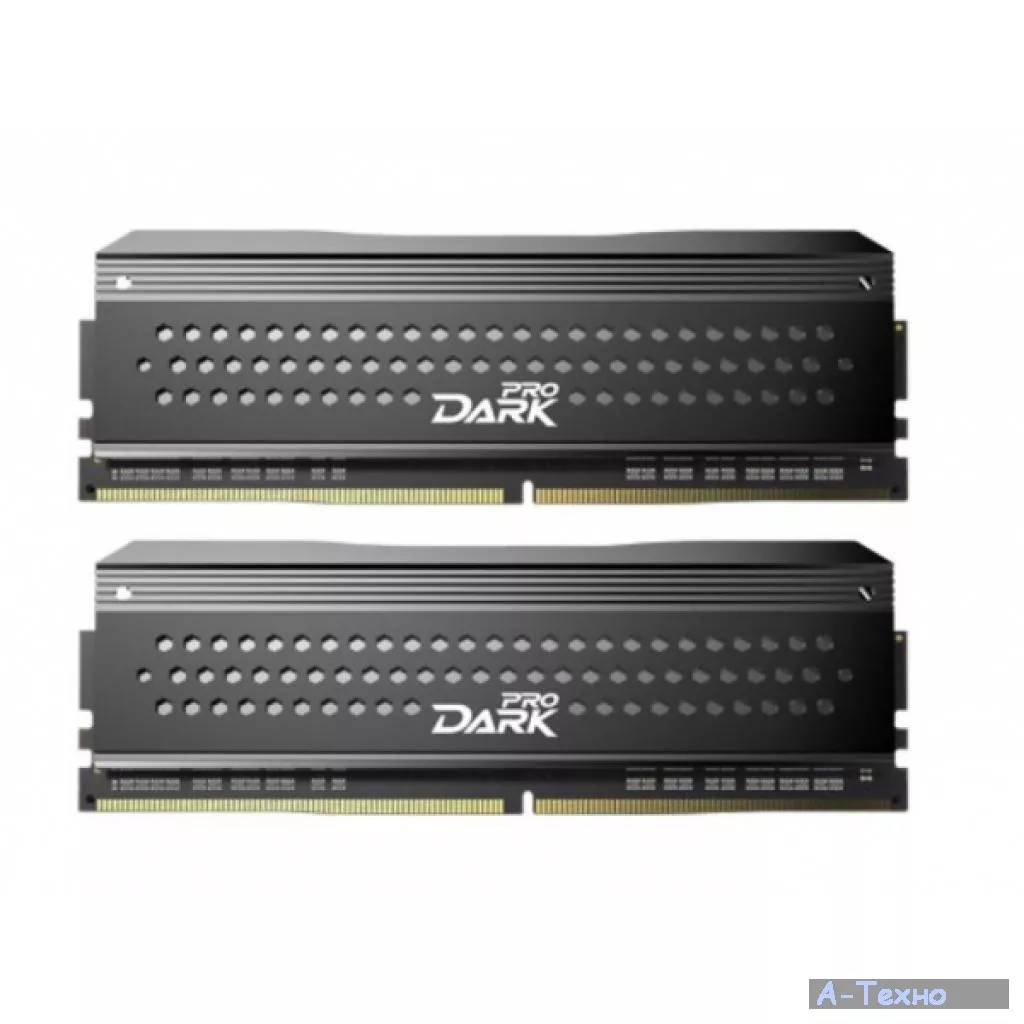 Модуль памяти для компьютера DDR4 16GB (2x8GB) 3000 MHz Dark Pro Black/Gray Team (TDPGD416G3000HC15ADC01) - Фото 1
