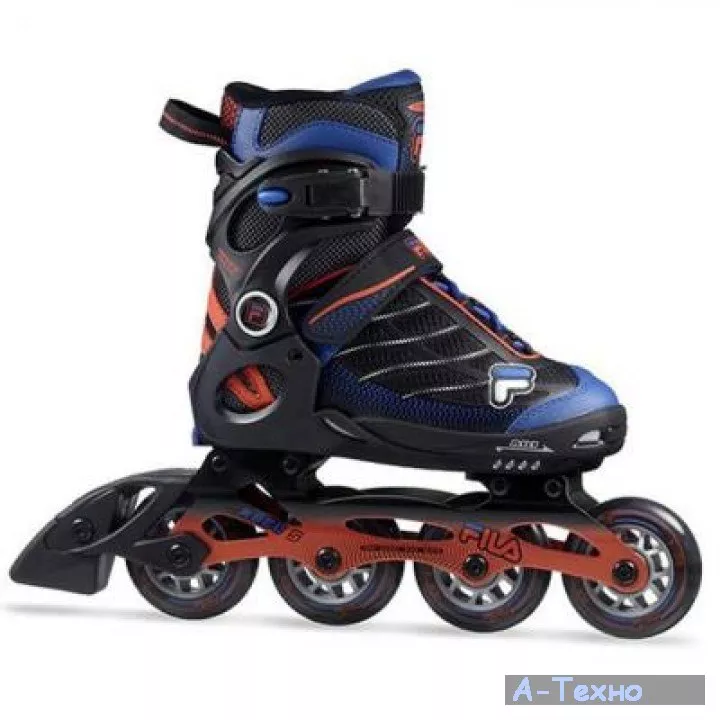 Роликовые коньки Fila 010618130 WIZY ALU BLACK/RED/BLUE L 35-38 2018 (8026473396626) - Фото 1
