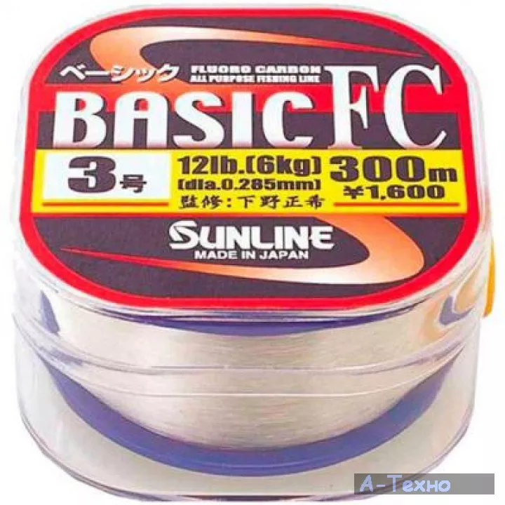 Флюорокарбон Sunline Basic FC 300м 0.205мм #1.5 6LB (1658.00.95) - Фото 1