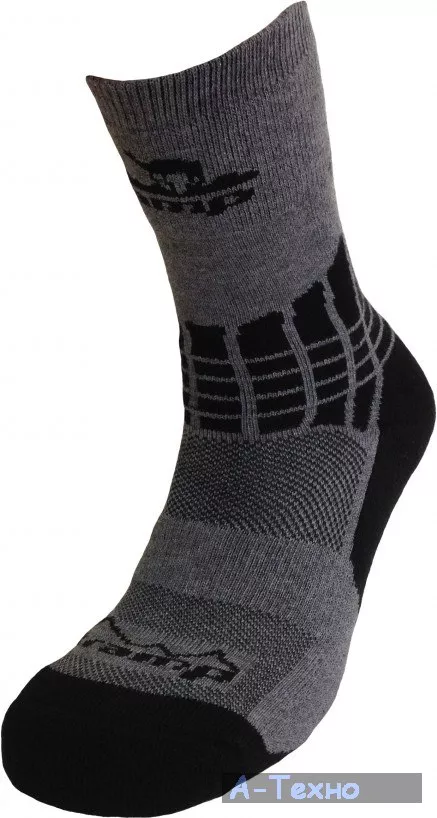 Термоноски Tramp wear Outdoor Trekking Extreme светло-серый/тёмно-серый 41-43 (TRUS-006 41-43) - Фото 1