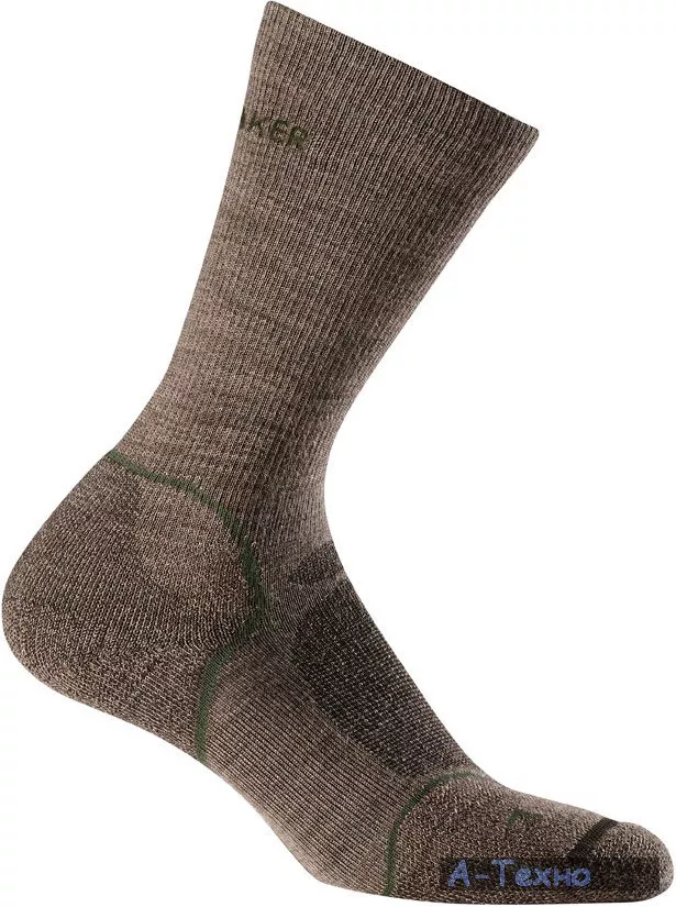 Термоноски Icebreaker Hike + Lite Crew MEN trail hthr/cargo M (IBN D08 201 M) - Фото 1