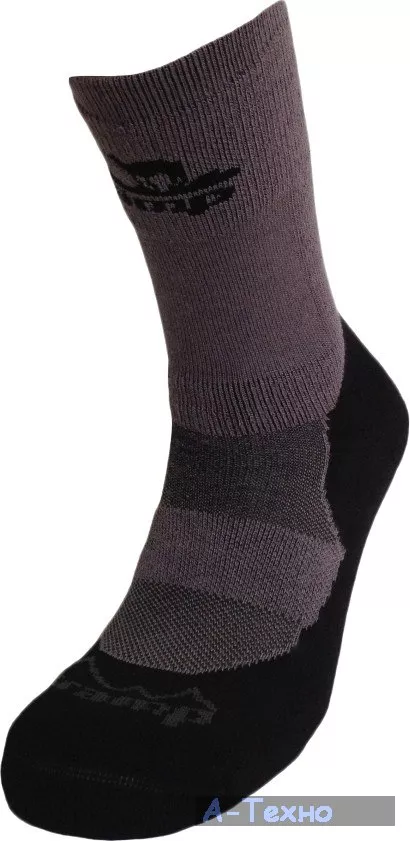 Термоноски Tramp wear Outdoor Bamboo тёмно-серый/черный 38-40 (TRUS-008 38-40) - Фото 1