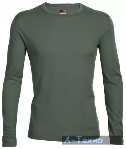 Термофутболка Icebreaker BF 200 Oasis LS Crewe MEN cargo L (100 476 G80 L) - Фото 1