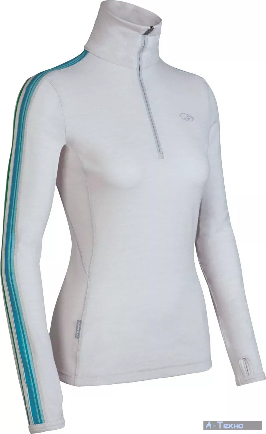 Термофутболка Icebreaker BF 260 Vertex Zip WMN ivory S (IBF B67 D04 S) - Фото 1