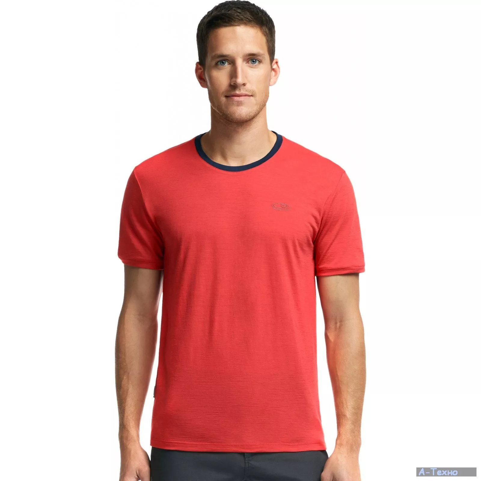 Термофутболка Icebreaker Tech Lite SS Crewe MEN clay/admiral XL (100 898 803 XL) - Фото 1