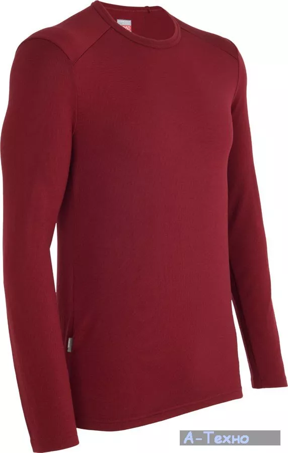 Термофутболка Icebreaker BF 260 Tech LS Crewe MEN cabernet XL (100 483 J96 XL) - Фото 1